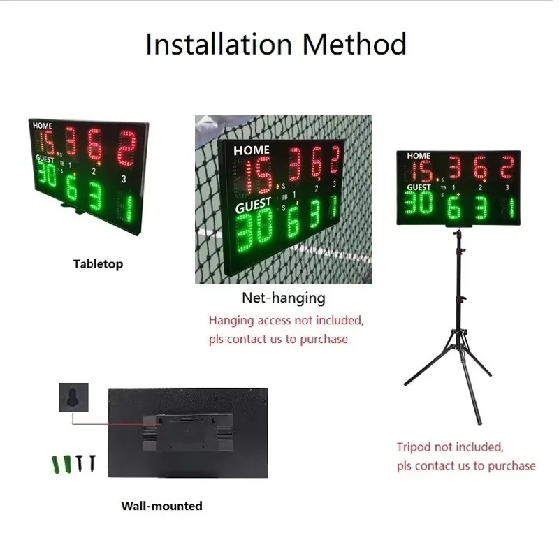Scoreboard Digital - Tabellone Segnapunti Elettronico LED Portatile XCM