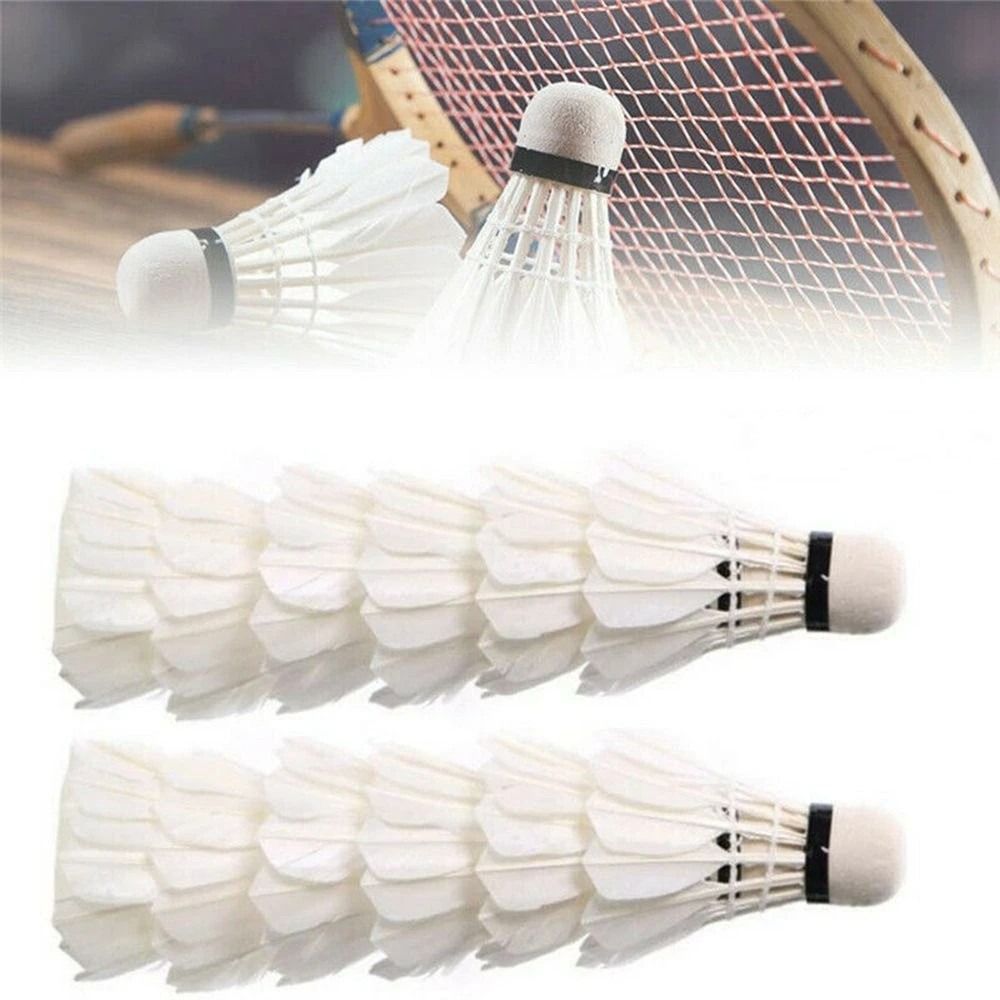 Feather Shuttlecock - 3/6/12 Pezzi Nuovi Volani da Badminton